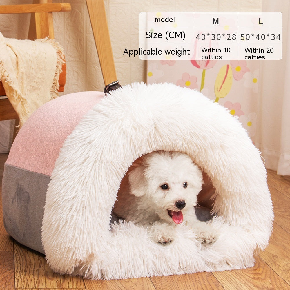 Portable Warm Pet Nest – Dog & Cat Bed