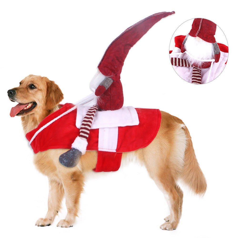 Pet Christmas Riding Transformation Costume Pet Products Costumes Cosplay - ok best bark bargains