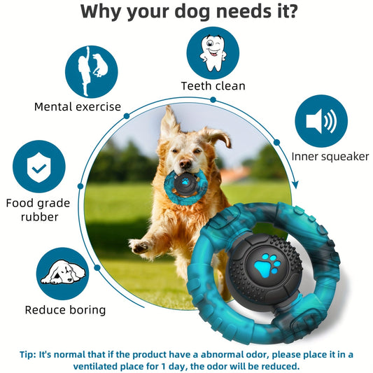 NNETM Steering Wheel Dog Chew Toy for Medium Dogs