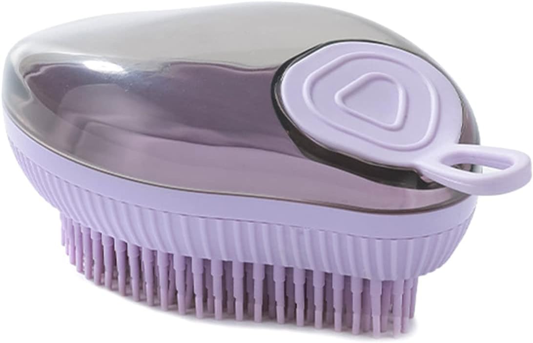 Silicone For Bath Dog Washing Massage Dog Bath Brush With Soap Dispenser Pet Shampoo Brush Dog Grooming Brush - ok best bark bargains
