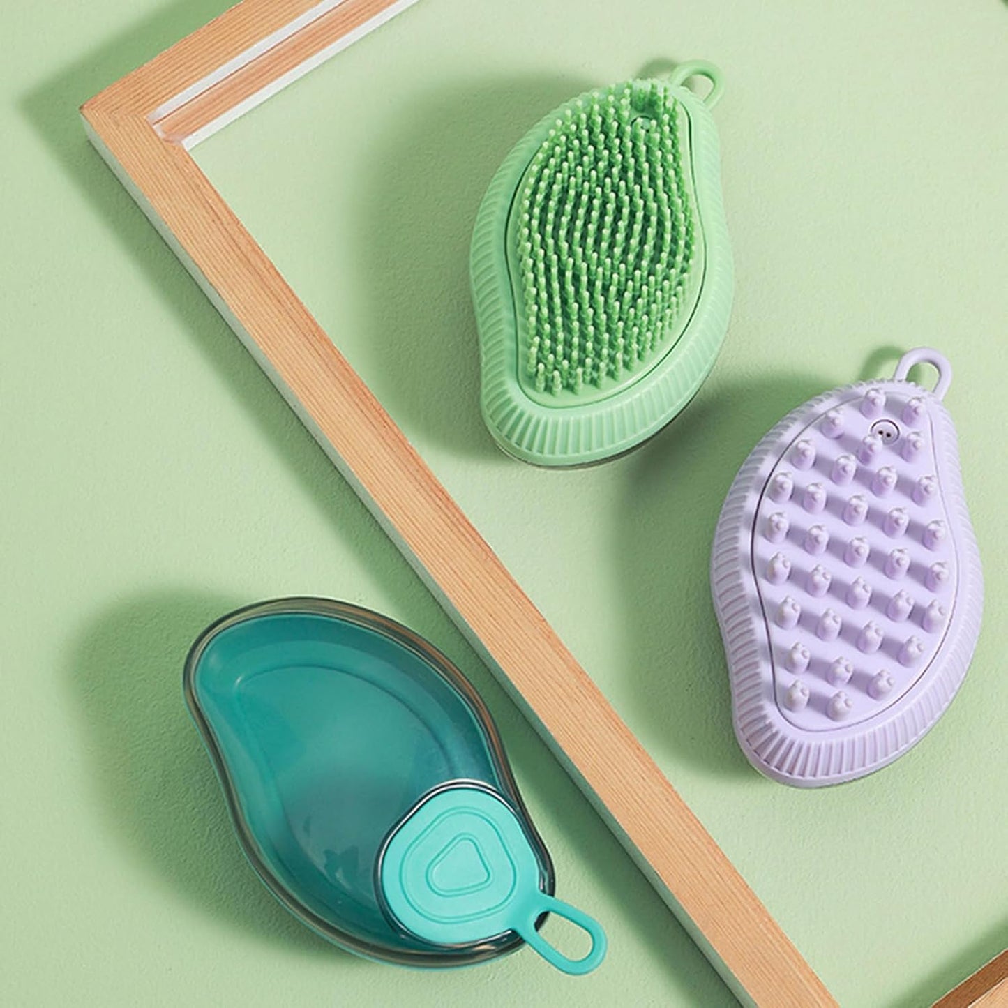 Silicone For Bath Dog Washing Massage Dog Bath Brush With Soap Dispenser Pet Shampoo Brush Dog Grooming Brush - ok best bark bargains