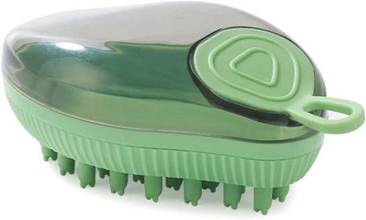 Silicone For Bath Dog Washing Massage Dog Bath Brush With Soap Dispenser Pet Shampoo Brush Dog Grooming Brush - ok best bark bargains