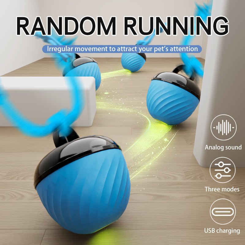 Smart Electronic Interactive Pet Toy Ball – 3 - Mode Auto - Moving & Bouncing Fun - ok best bark bargains
