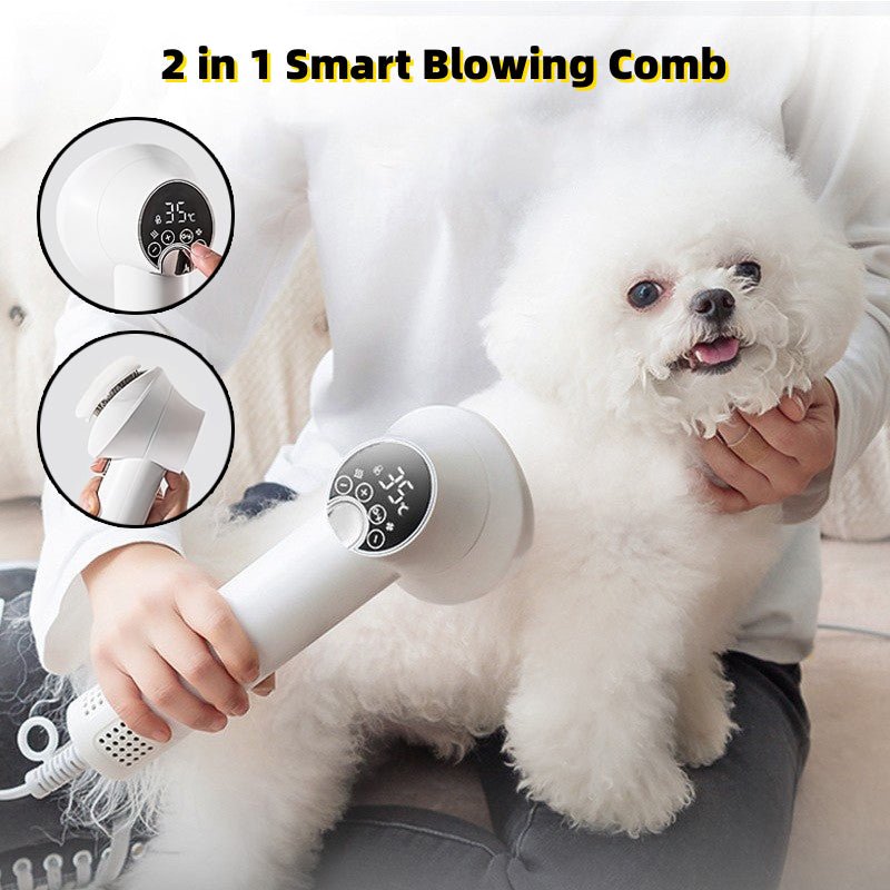 Smart Pet Hair Dryer Dog Golden Retriever Cat Grooming Hairdressing Blow & Comb Silent No Harm Pet Cleaning Supplies Pet Products - ok best bark bargains